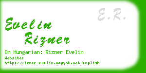 evelin rizner business card